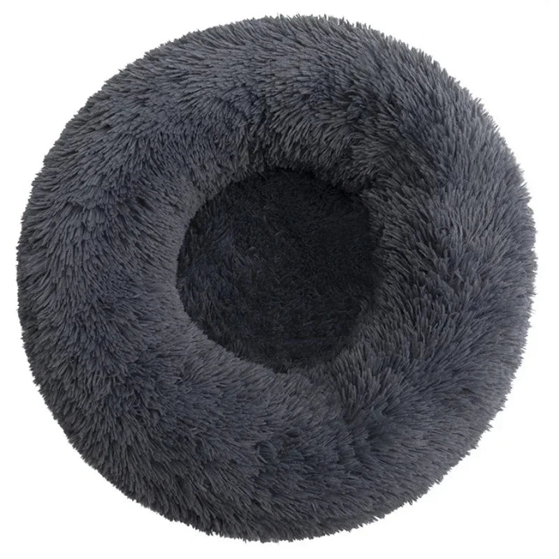 Cama Redonda de Peluche para Perros y Gatos, 6 Tamanos