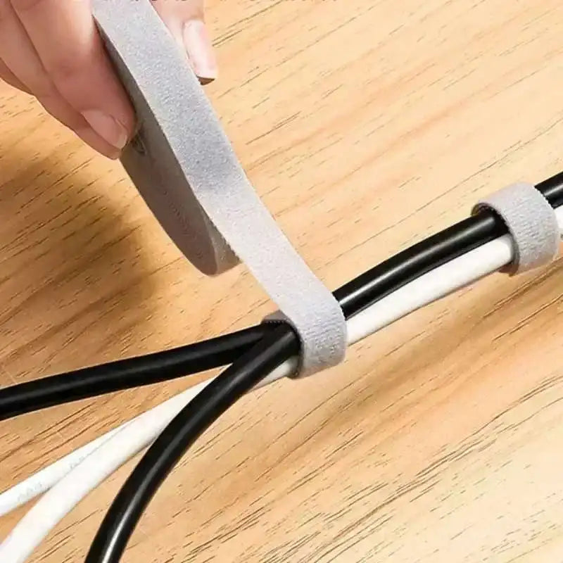 Cinta Organizadora de Cables 1/3/5M, Ajustable, para Audifonos, Mouse y Cargadores