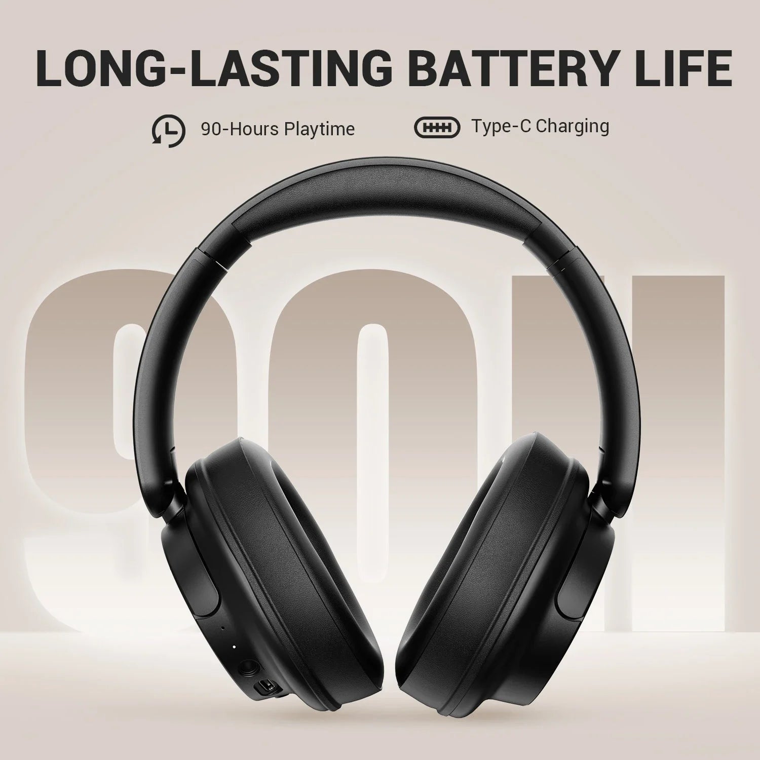 Audifonos Oneodio EKSA V16, Bluetooth 5.3, Modo Bass/Pop, Hi-Res, 90 Horas de Bateria