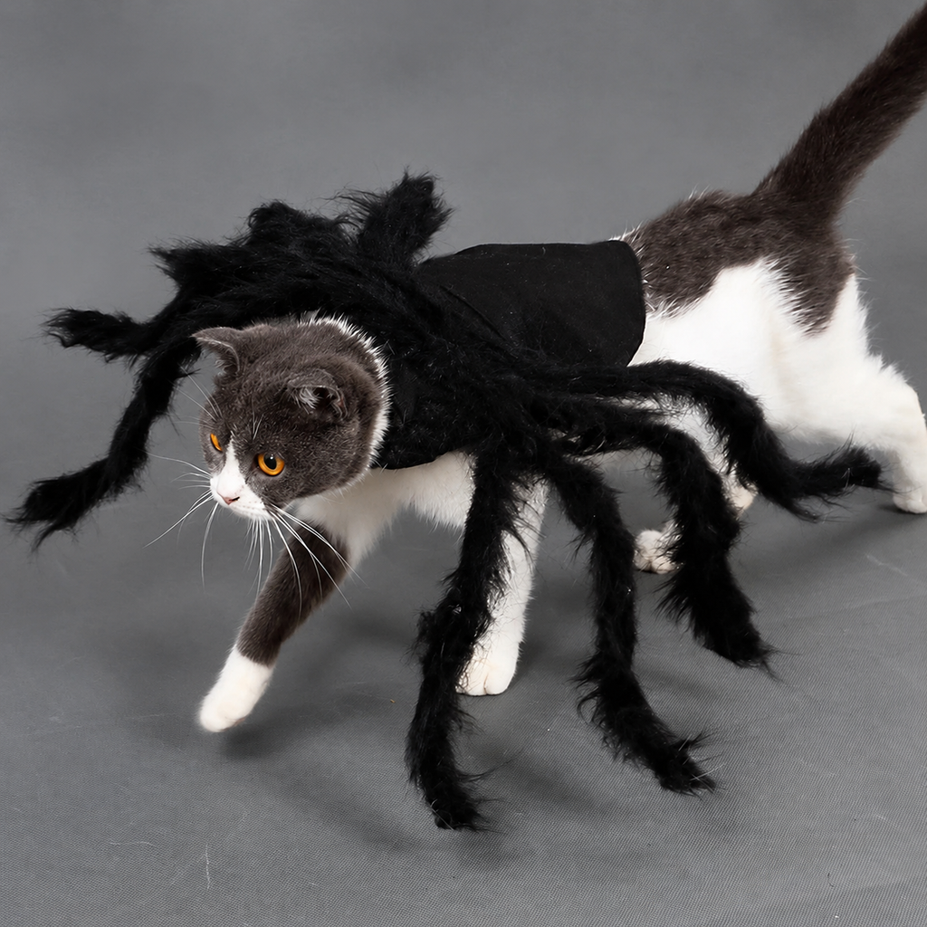 Disfraz de Arana para Perros y Gatos, Traje de Halloween